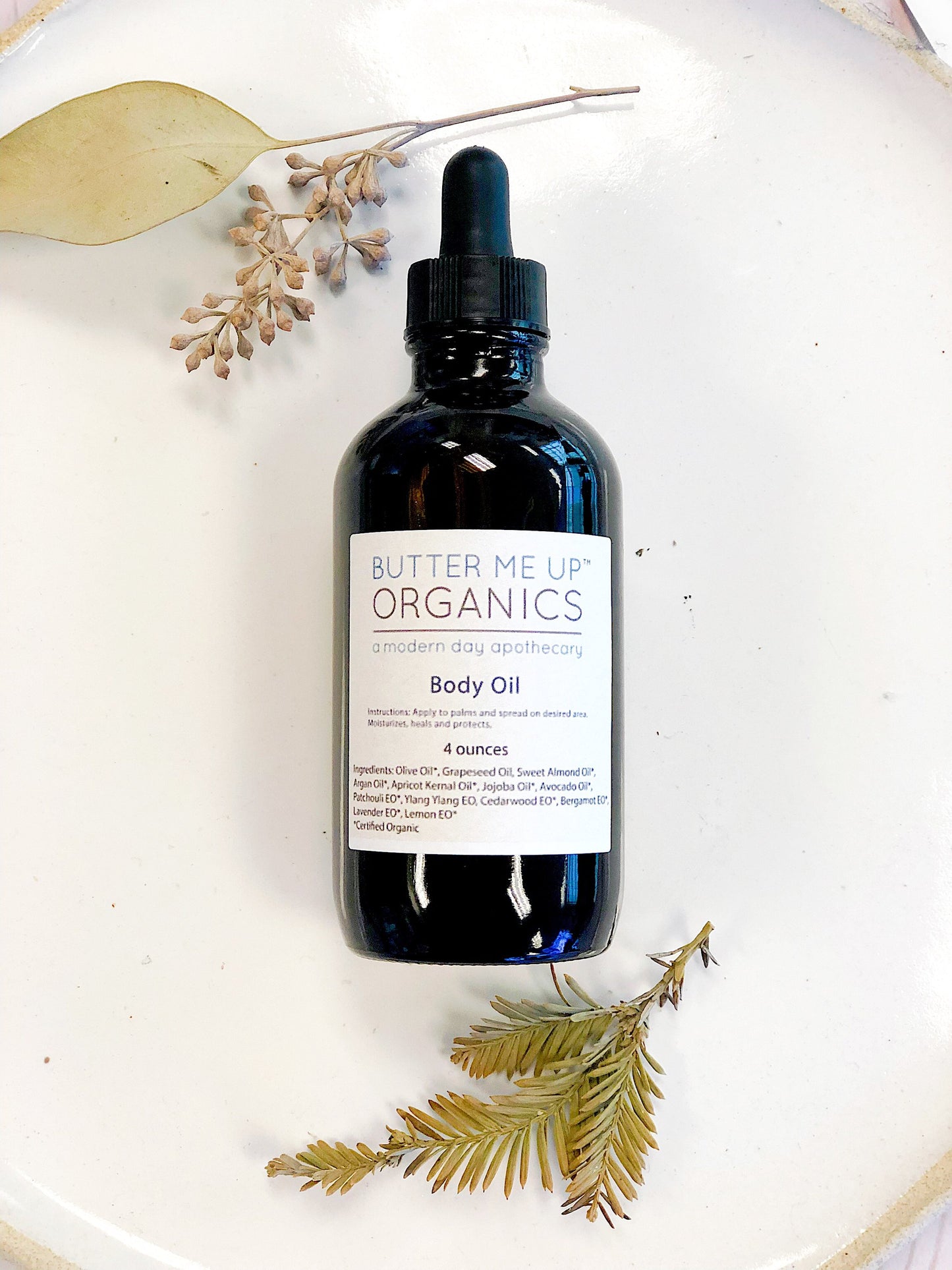 Organic Body Oil / Body Oil / Moisturizer / Organic Oils / Dry Skin