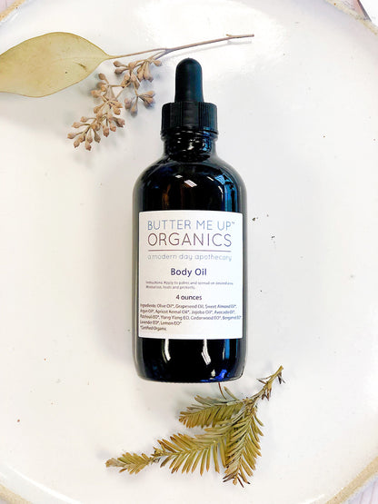 Organic Body Oil / Body Oil / Moisturizer / Organic Oils / Dry Skin