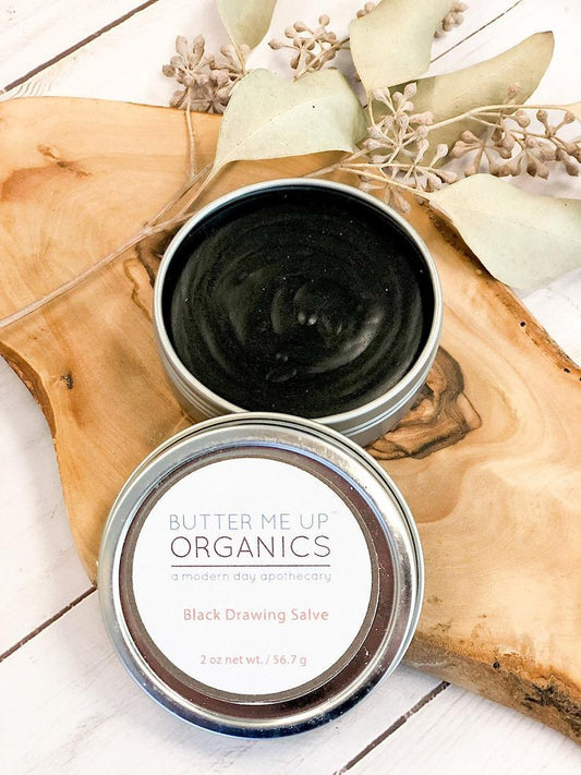Organic Black Drawing Salve / Bee Stings / Rashes / Skin Ailments /